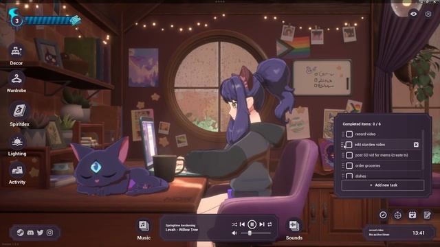 ASMR ☔ the COZIEST productivity game! typing + rain ambiance | Spirit City: Lofi Sessions смотреть онлайн