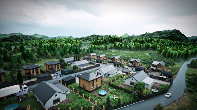 Поселок в Алтае