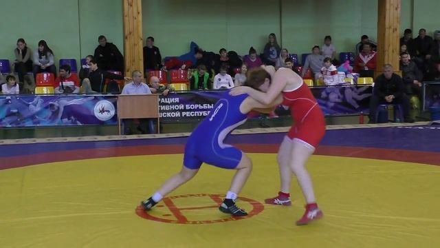 Вольная борьба.  Женщины 75кг. Чемпионат ПФО и турнир памяти Чапаева В.И. 9.04.2016. Чебоксары.