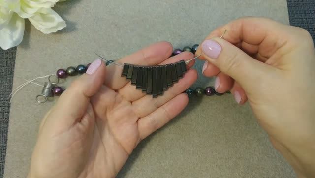 СОЕДИНИЛА Жемчуг и гематит! Было/стало Жемчужное украшение смотреть онлайн