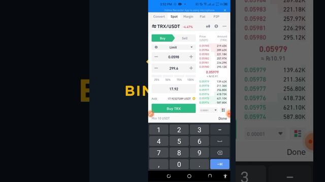 How to convert usdt to trx in binance!!how to buy trx from binance!!#NawabEarningtips смотреть онлайн