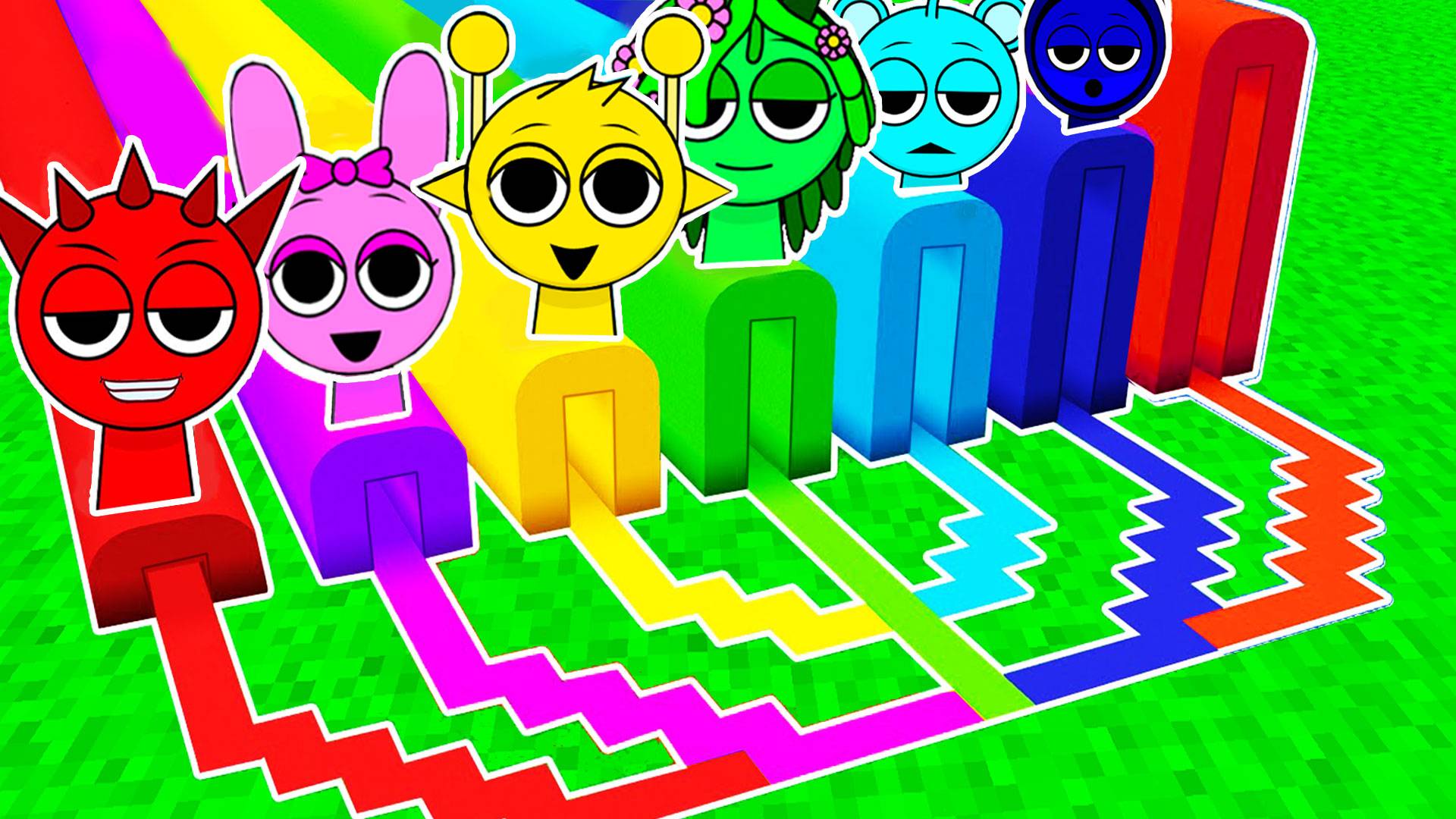 ВЫБЕРИ ПРАВИЛЬНЫЙ ТОННЕЛЬ ВСЕХ СПРУНКОВ В МАЙНКРАФТ смотреть онлайн