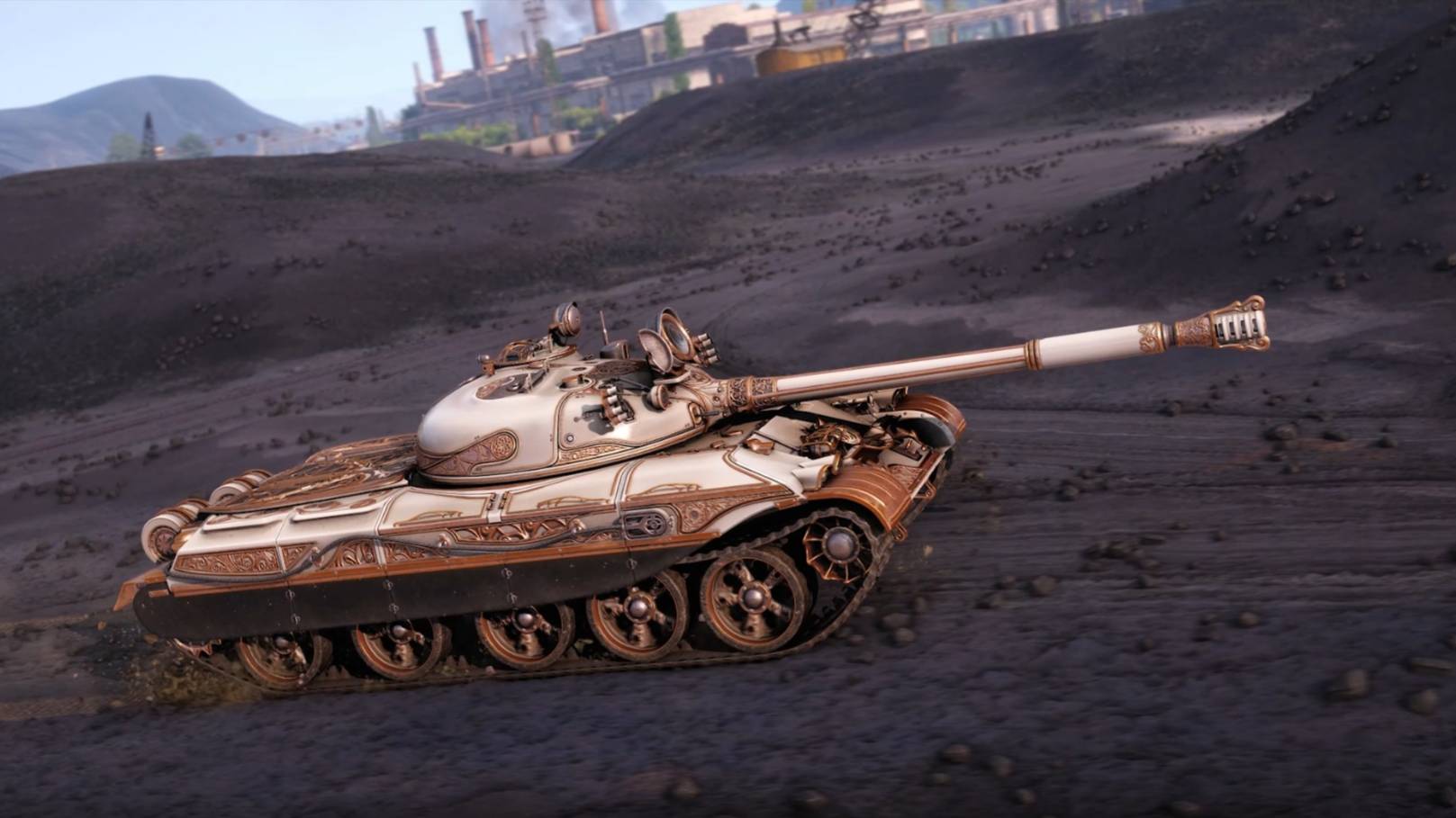 Т62а-4700 урона. Натиск