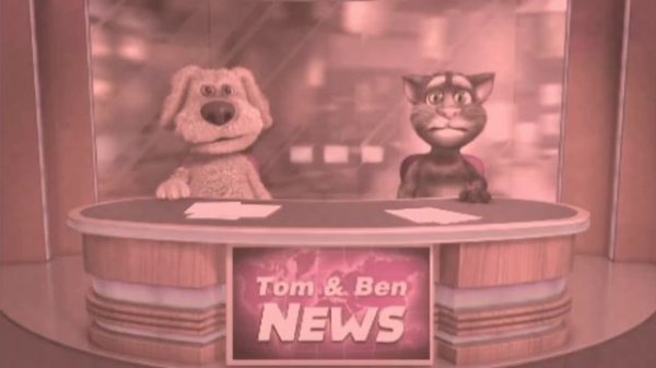 Talking Tom e ben news effects