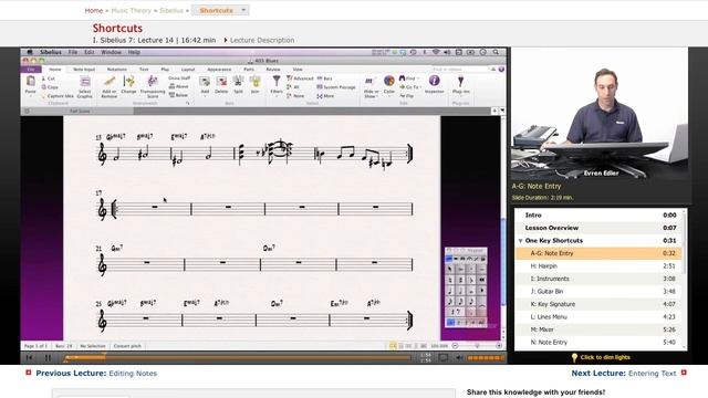 Sibelius - Shortcuts смотреть онлайн