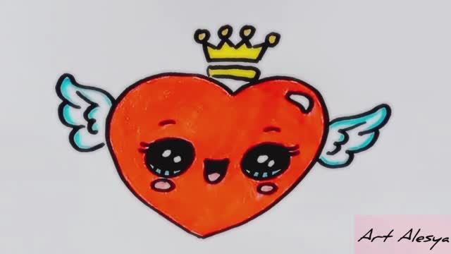 Рисую сердце с крыльями! смотреть онлайн