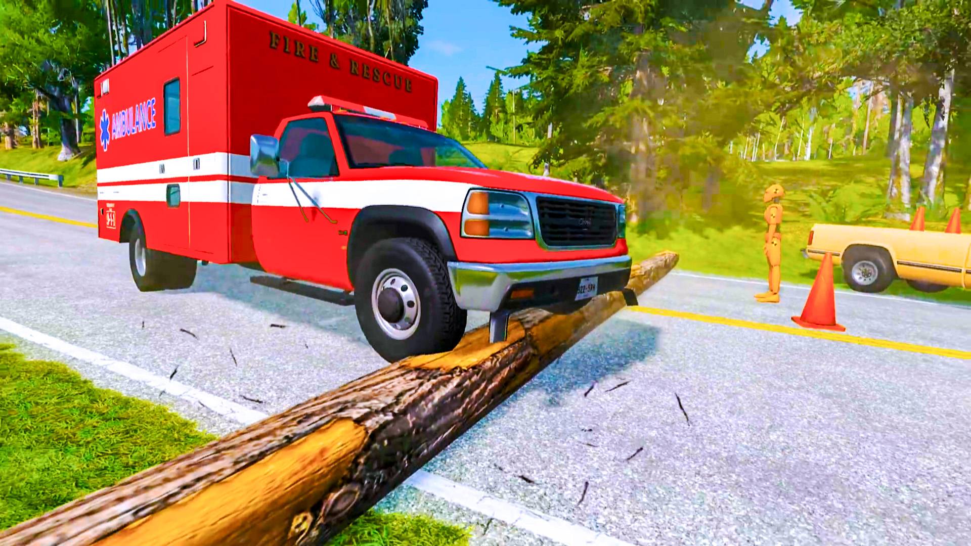 АВТОМОБИЛИ VS БРЕВНА #1😱|BeamNG.Drive|Бемиджи Драйв смотреть онлайн