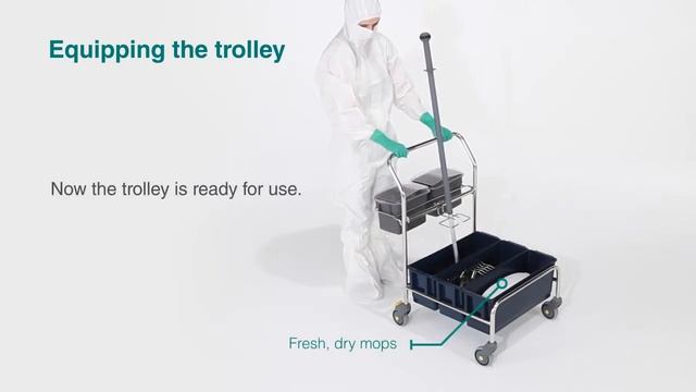 Модульная уборочная тележка для чистых помещений Hydroflex ERGO