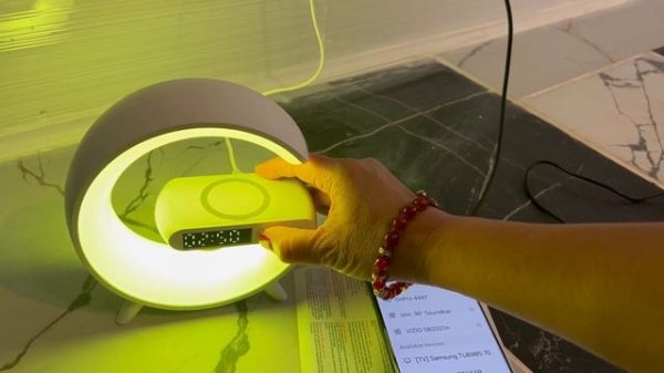 G63 Smart Light Sound Machine-Temu Purchase, Dimmable , Alarm Clock, Sound Machine, Wireless Charge