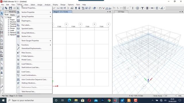 TUT0-ETABS 18: MODELISATION D'UN BATIMENT EN BETON ARME смотреть онлайн