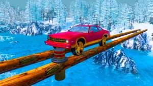 АВТОМОБИЛИ VS БРЕВЕНЧАТОГО МОСТА – BeamNG.Drive