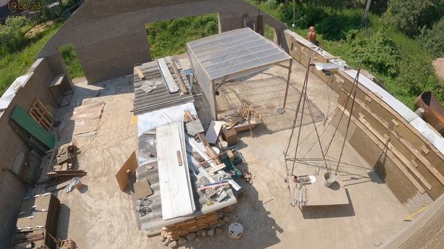 Опилкобетон (арболит)🏡√161 Строим Дом. 19.06.2023 снимаю опалубки, ПОСЛЕДНЯЯ ОПАЛУБКА, УРААААА