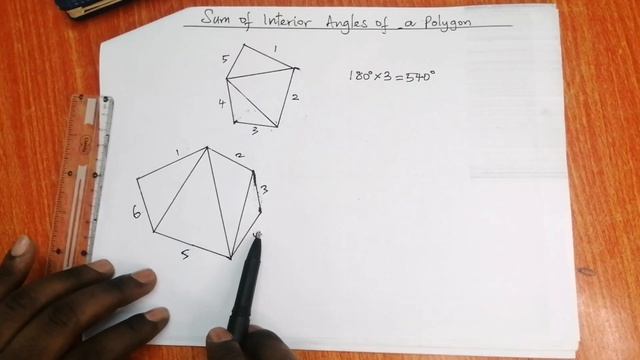 The Sum Of Interior Angles Of A Polygon = 180°(n-2) смотреть онлайн