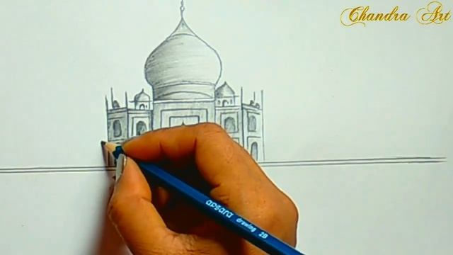 Pencil Drawing - How To Draw Taj Mahal Step By Step смотреть онлайн