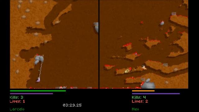 Liero 1.33 (1.36) Military Mod Gameplay Ep.42 смотреть онлайн