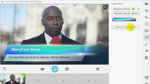 ManyCam 6 – Lower third Feature смотреть онлайн