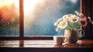 Божья милость –  это твоя сила в трудные времена. Звук дождя. Библия.