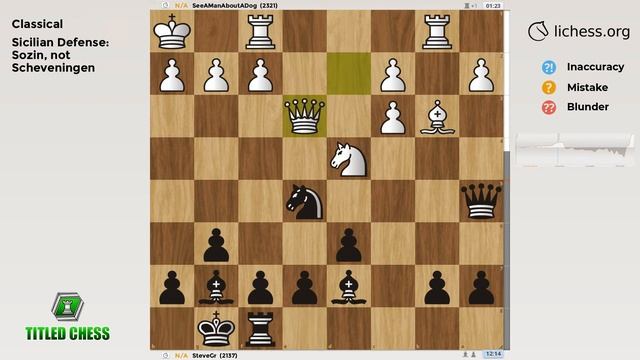 Sicilian Defense: Sozin, not Scheveningen | Classical | Titled Chess смотреть онлайн