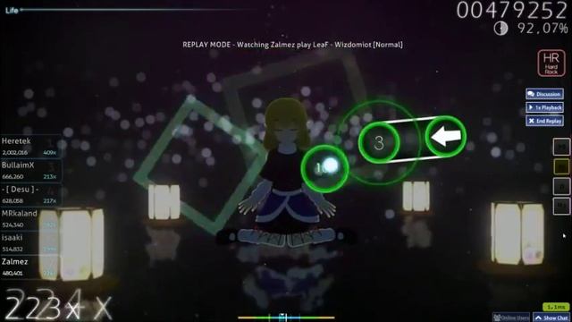 Leaf - Wizdomit [Normal +HR] OSU! Gameplay смотреть онлайн