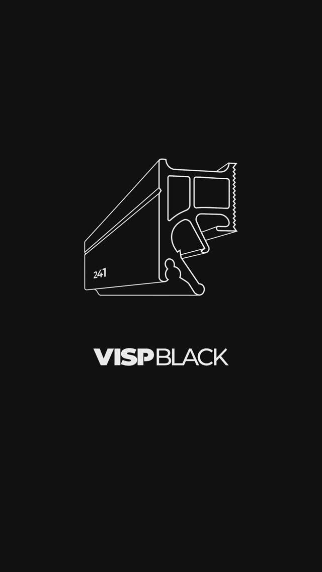 VISP BLACK 241. Профиль для теневых натяжных потолков с идеальными углами и минимальным опуском