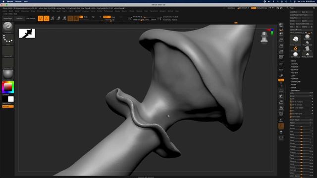 ZBrush Ubiquitous Mushroom Time-lapse by Peter Aleksejevs смотреть онлайн
