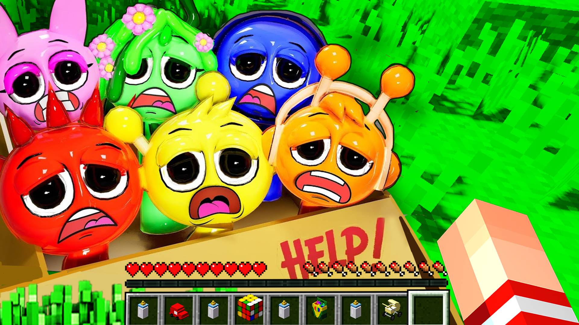 Я НАШЛА БРОШЕННЫХ СПРУНКИ ПОД ДВЕРЬЮ В МАЙНКРАФТ смотреть онлайн