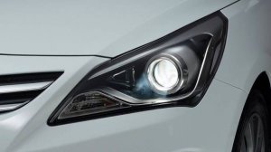 Как снять фару Хендай Солярис