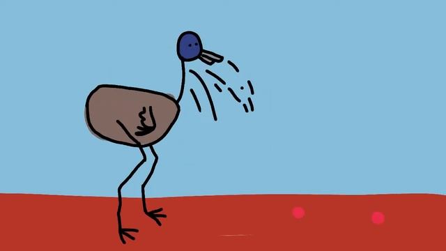 Emu walking endlessly thru a endless abyss (animation) смотреть онлайн