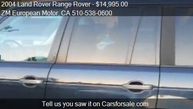 2004 Land Rover Range Rover HSE 4WD 4dr SUV For Sale In Hayw