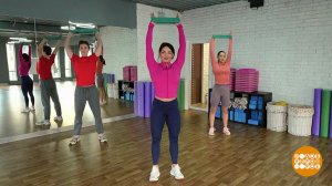 Упражнение для спины с фитнес-резинкой. Доброе утро. Фрагмент выпуска от 24.03.2025