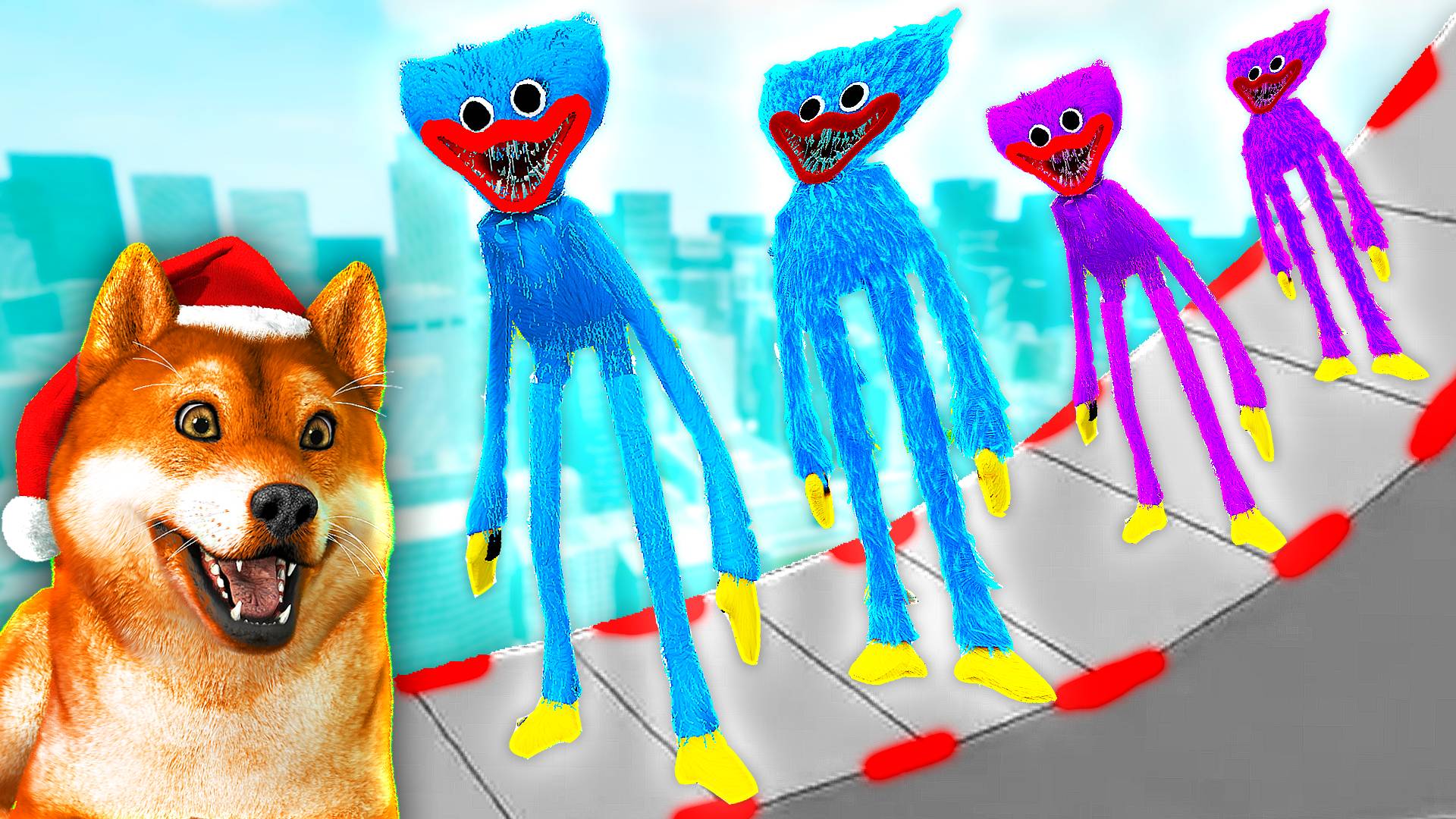 Как далеко все хагги вагги смогут забраться по ступенькам лестницы в гаррис мод! garry's mod смотреть онлайн