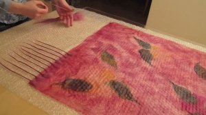 Видео мастер-класс Шарф "Яблоневый цвет"