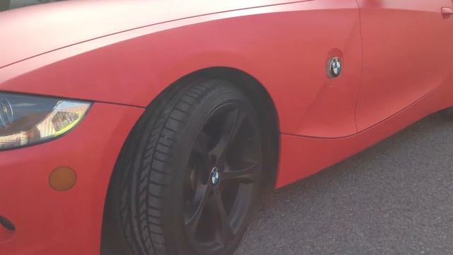 Matte Red BMW Z4 | Restyle It - Wrapped to Perfection смотреть онлайн