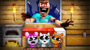 СПРУНКИ ПРЯЧУТСЯ ПОД КРОВАТЬЮ ОТ МИМИКА В МАЙНКРАФТ ! SPRUNKI INCREDIBOX MINECRAFT