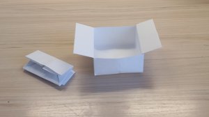 как сделать большую коробку из бумаги А4