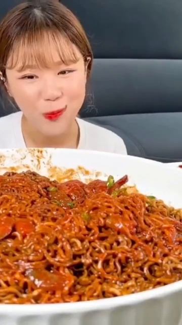 Asmr Mukbang Shrimp And Chapagetti