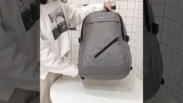New Design Large Capacity up to 17"Laptop Pocket,Waterproof School Backpack смотреть онлайн