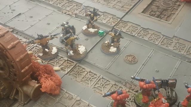 Warhammer 40K 8th Edition Battle Report Primaris Space Marines Blood Angels Vs Space Wolves смотреть онлайн