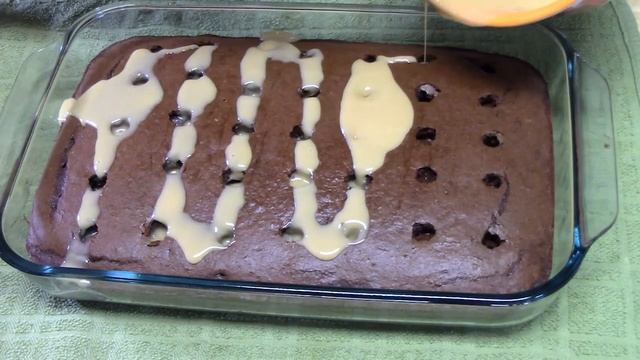 SNICKERS CAKE, An Easy Devils Food Box Cake Mix Recipe