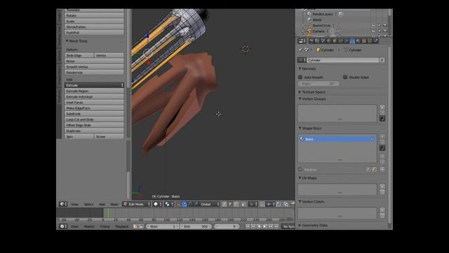 Blender Alien Creature Tutorial Part 3: Alien mouth Tentacles ... and Shape Key Animation in blende смотреть онлайн