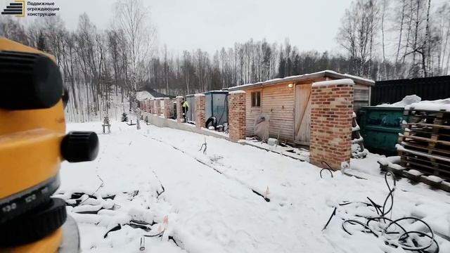 Монтаж сварных заборных секций на кирпичные столбы смотреть онлайн