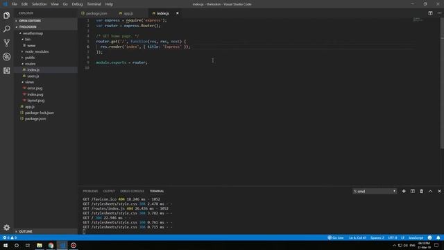 Weather Map #2 | Обучение NodeJS на реальных проектах смотреть онлайн