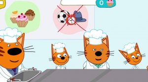 Три кота - у папы на работе 4. Игра для детей.