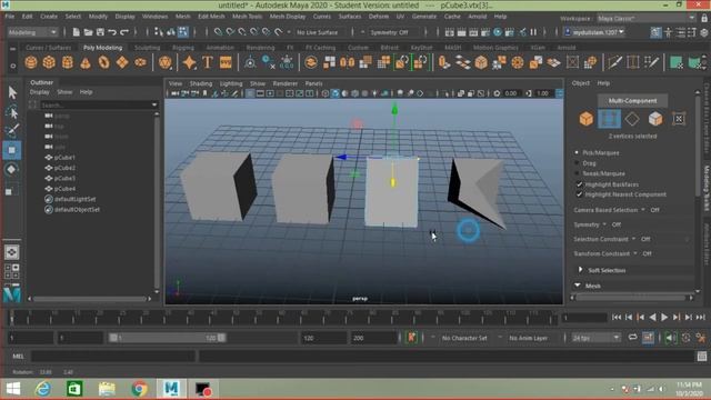 Maya 2020 tutorial - Maya Blend shape Deformer for beginners смотреть онлайн