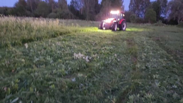 сенокос 2023 трактор Basak 2110s косилка Krone Active Mow 280