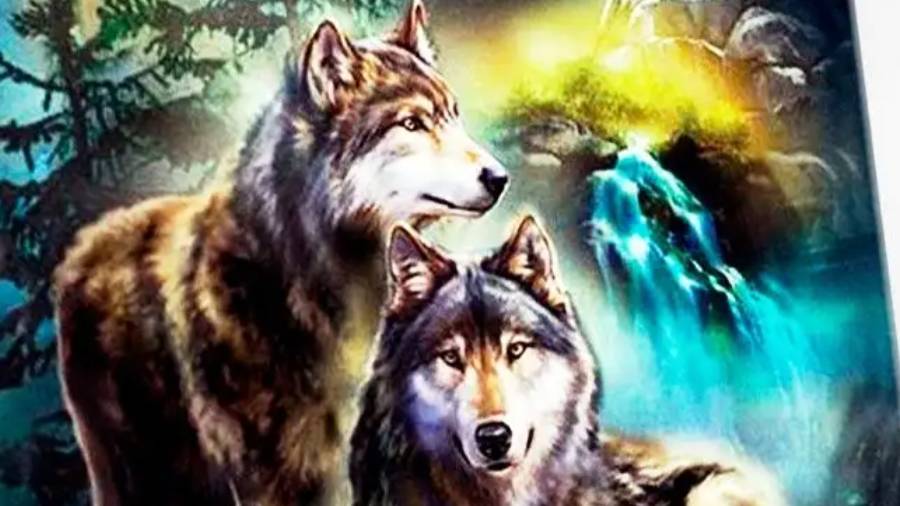 Обзор набора от Art on Canvas Лунная ночь Волки смотреть онлайн