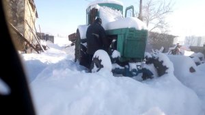 Зимний пуск трактора т-40ам.