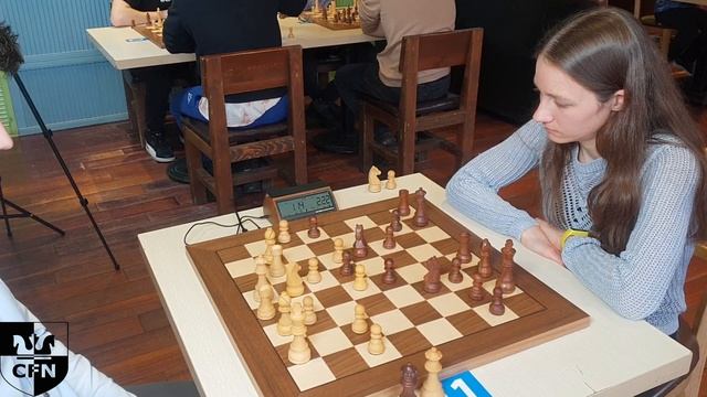 V. Rodin (1712) vs WFM V. Saulina (2085). Chess Fight Night. CFN. Blitz смотреть онлайн