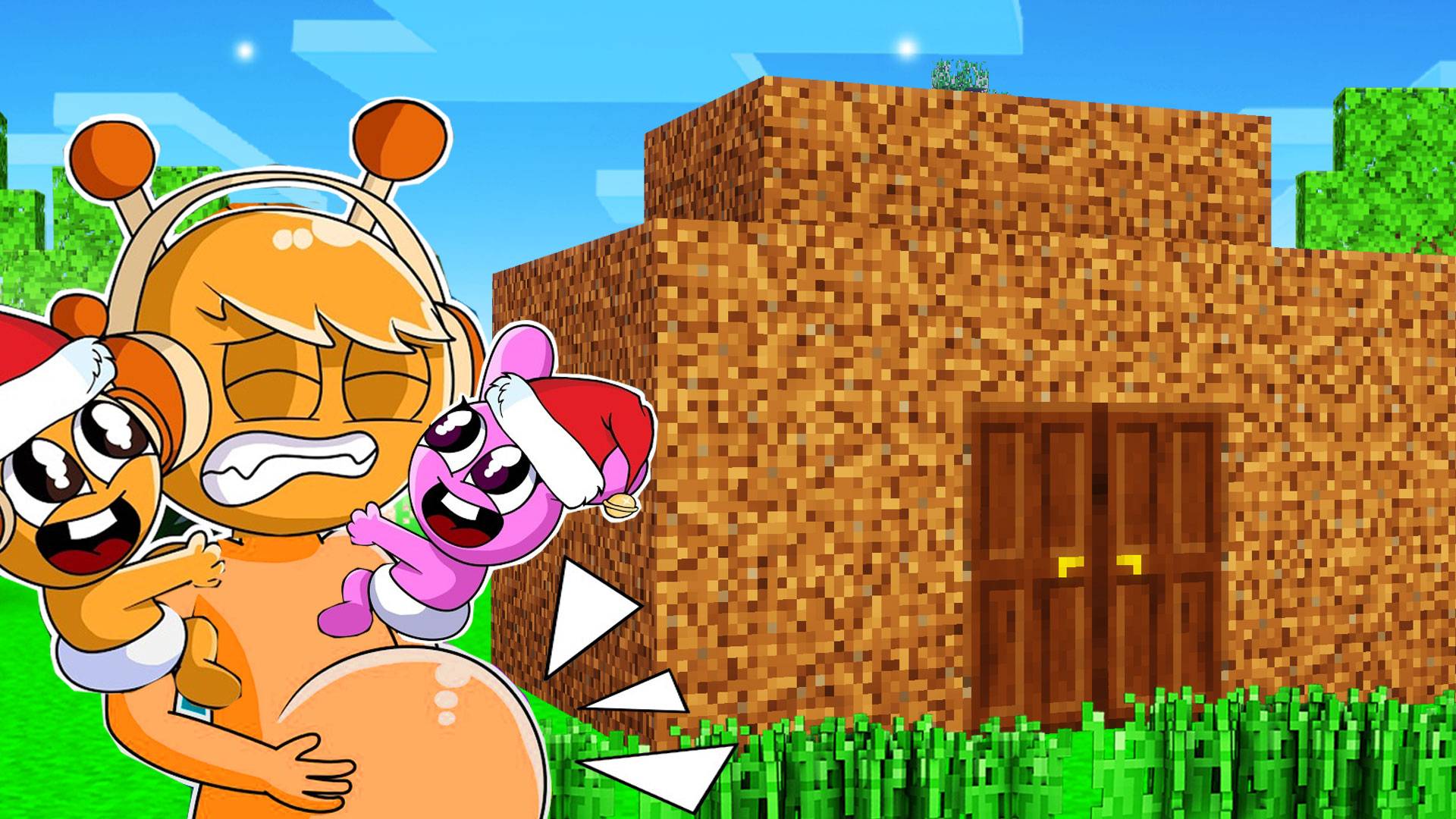 СПРУНКИ БЕРЕМЕННА и Я ПОСТРОИЛА ИМ ДОМ в МАЙНКРАФТ смотреть онлайн