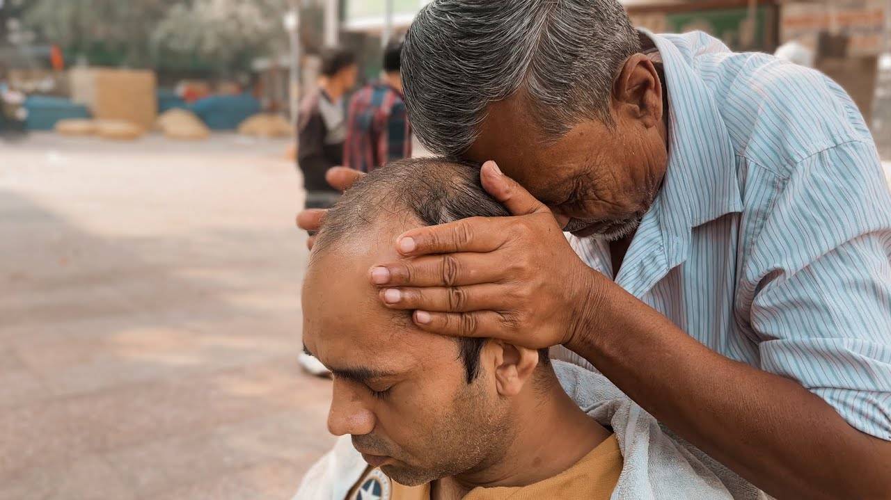 Waris Barber Best Head Massage 4 INSTANT SLEEP ｜ Painkiller & Stress Relief Massage ｜ India Ka ASMR смотреть онлайн